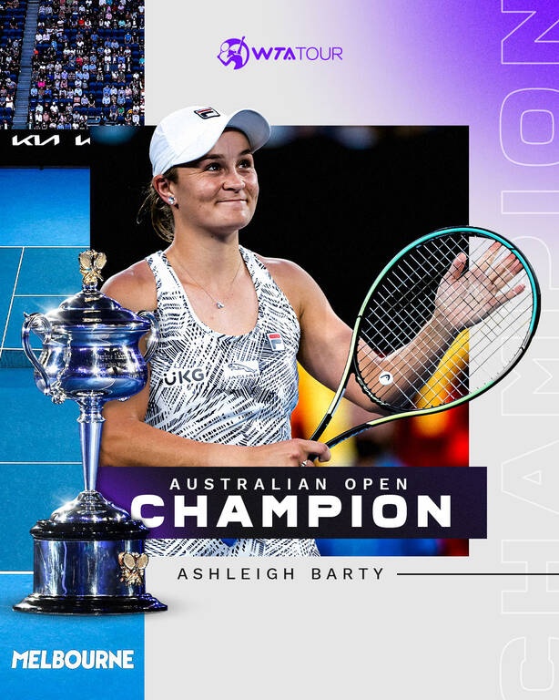 Australian Open: Το «σήκωσε» μέσα στο σπίτι της η Άσλεϊ Μπάρτι που έγραψε ιστορία (photos+video)