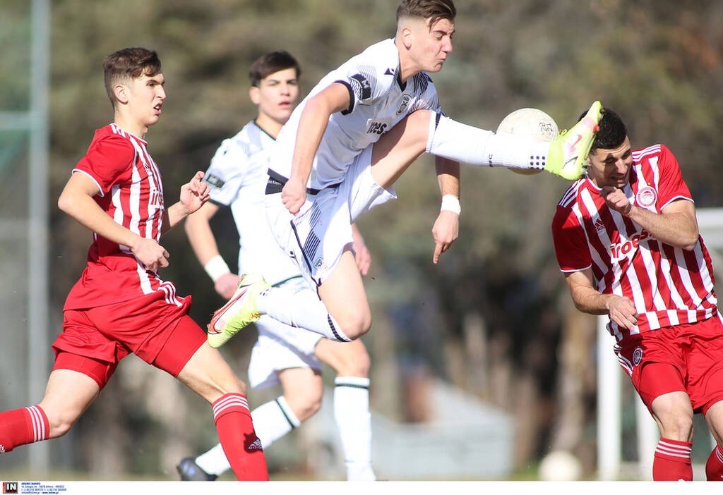 ΠΑΟΚ-Ολυμπιακός 1-0: «Ασπρόμαυρο» το ντέρμπι της Κ19