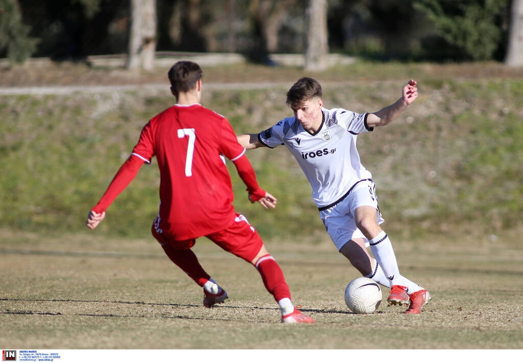 ΠΑΟΚ-Ολυμπιακός 1-0: «Ασπρόμαυρο» το ντέρμπι της Κ19
