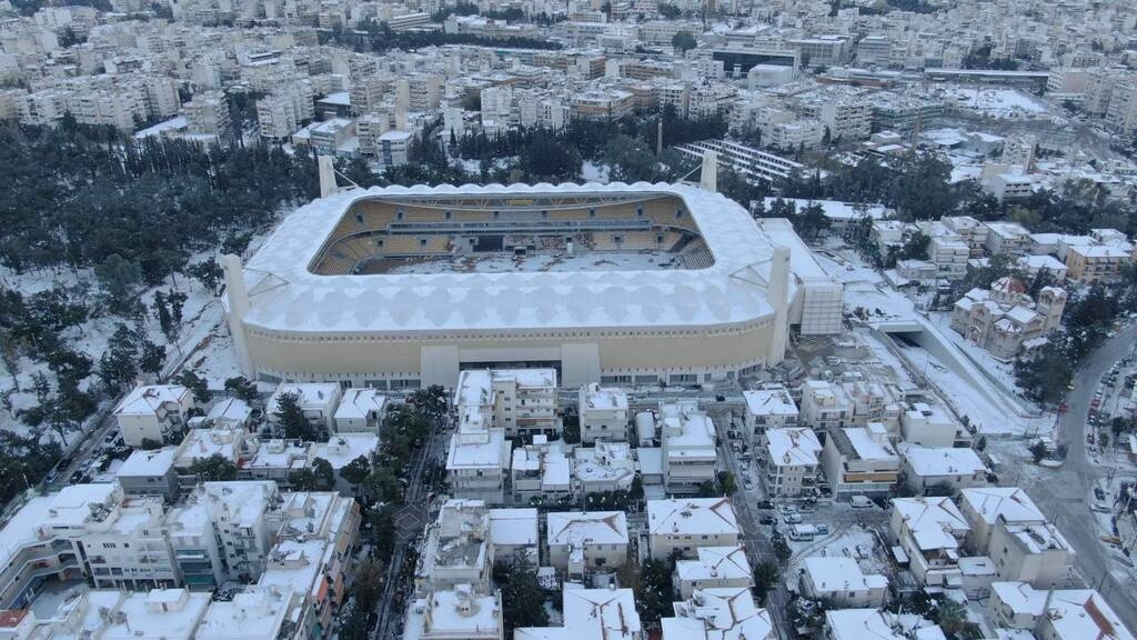 ΑΕΚ: Παίρνει μορφή ο τεράστιος ατσάλινος αετός για την Αγιά Σοφιά (photos+video)