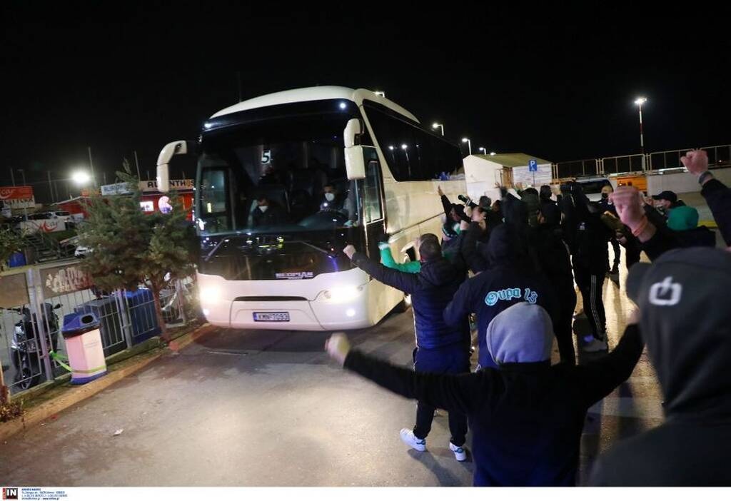 Παναθηναϊκός: Εντυπωσιακή υποδοχή στο Ηράκλειο για το ματς με τον ΟΦΗ (photos)