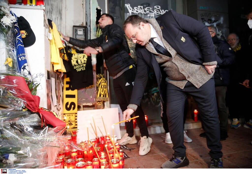 Δολοφονία Άλκη: Όρκος νίκης από Άρη - Στον τόπο του εγκλήματος πριν την ΑΕΚ οι παίκτες