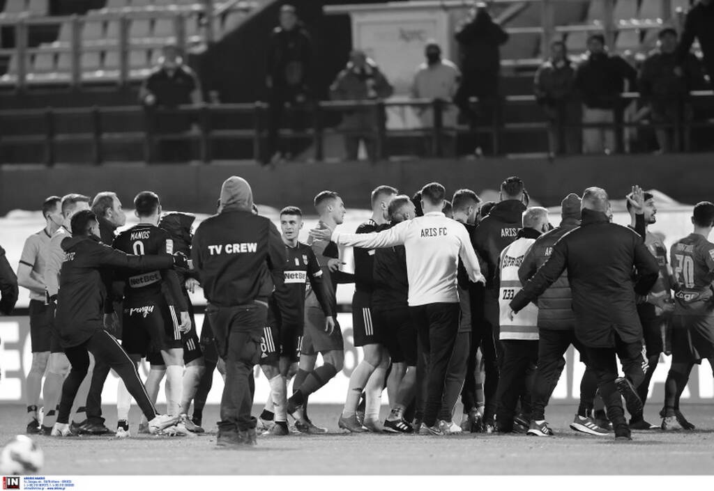 Άρης-ΑΕΚ: Γκολ στο 95' και ένταση μεταξύ των παικτών (photos)