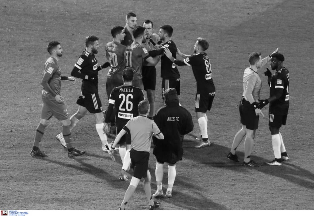 Άρης-ΑΕΚ: Γκολ στο 95' και ένταση μεταξύ των παικτών (photos)
