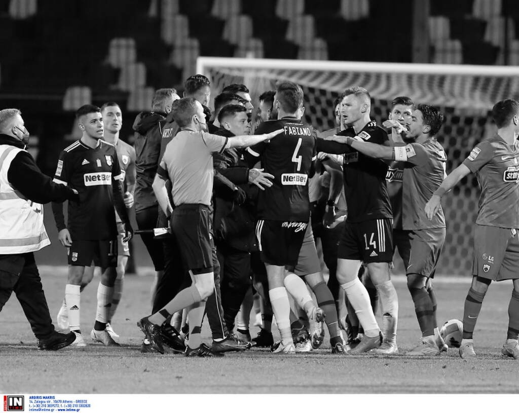 Άρης-ΑΕΚ: Γκολ στο 95' και ένταση μεταξύ των παικτών (photos)