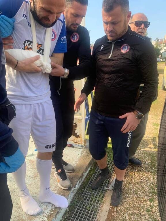 Σαντορίνη: Στο νοσοκομείο με κάταγμα ο Ιβανίδης (photos)