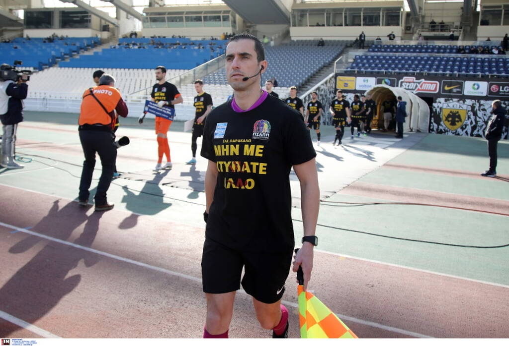 ΑΕΚ-Απόλλων Σμύρνης: Είπαν ΟΧΙ στη βία στο ΟΑΚΑ - «Μην με χτυπάτε άλλο» (photos)