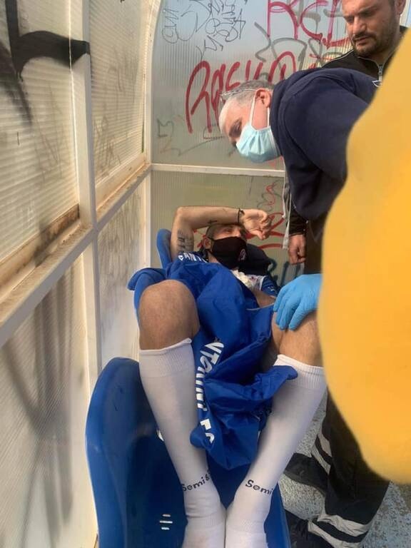 Σαντορίνη: Στο νοσοκομείο με κάταγμα ο Ιβανίδης (photos)