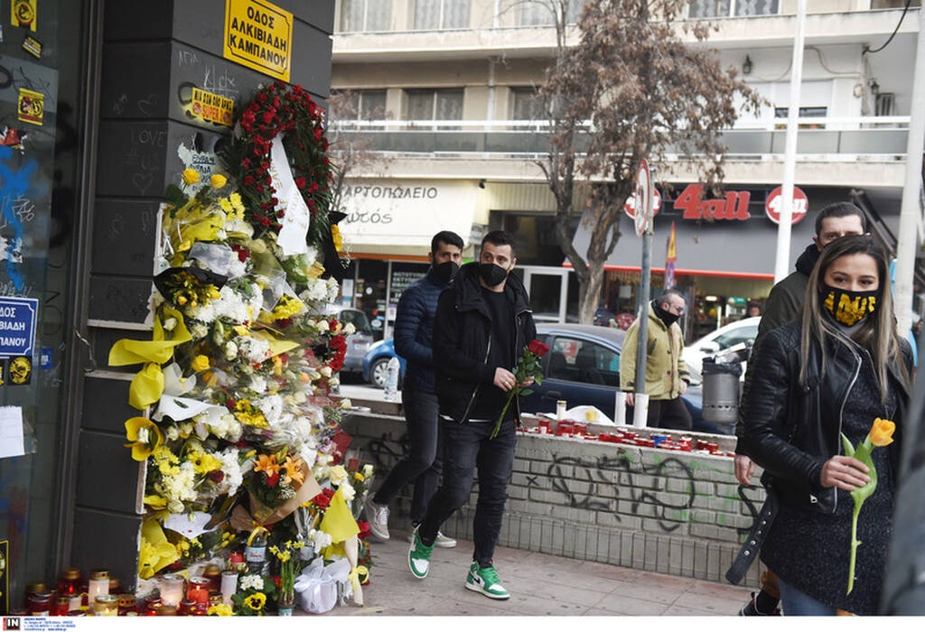 Άλκης Καμπανός: Στο σημείο της δολοφονίας παίκτες των ΠΑΟΚ, Άρη, Ηρακλή, Απόλλων Πόντου (pics)
