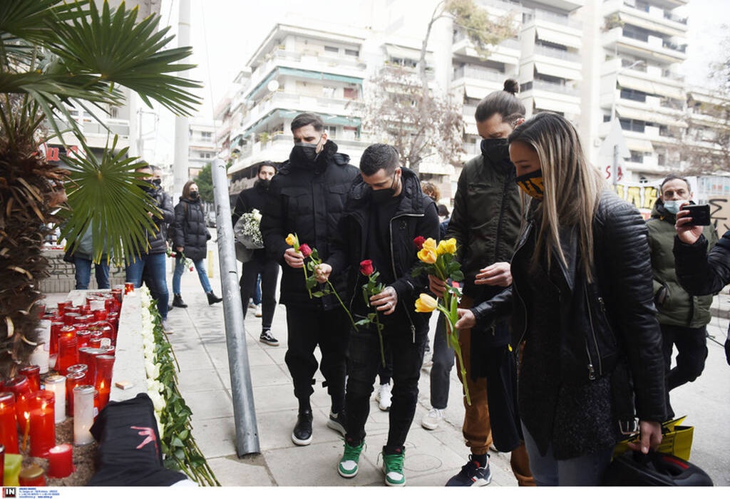 Άλκης Καμπανός: Στο σημείο της δολοφονίας παίκτες των ΠΑΟΚ, Άρη, Ηρακλή, Απόλλων Πόντου (pics)