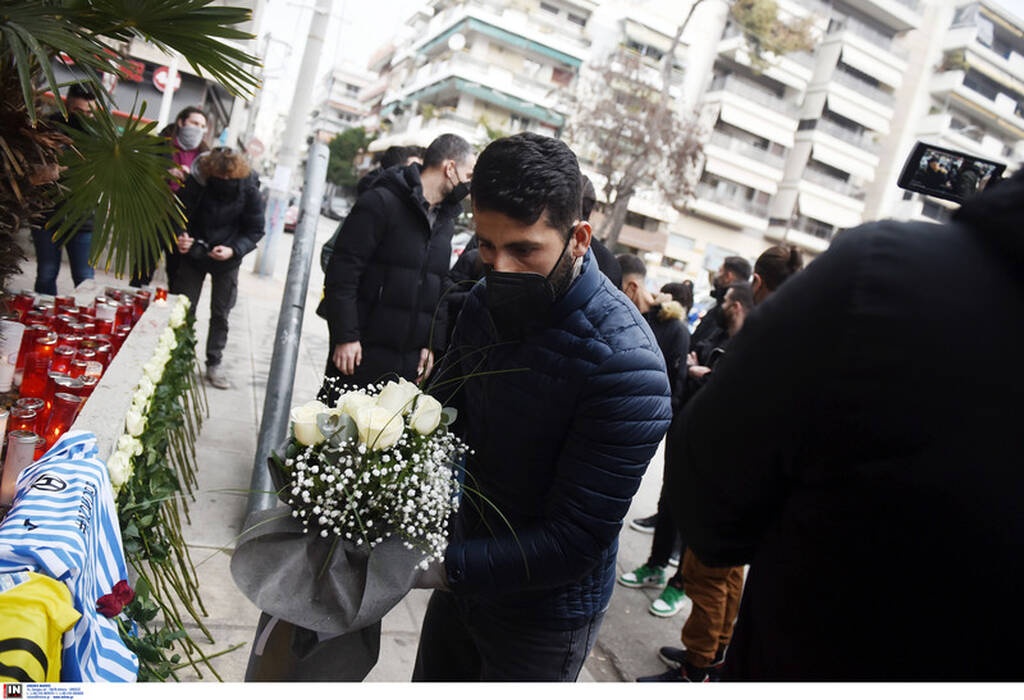 Άλκης Καμπανός: Στο σημείο της δολοφονίας παίκτες των ΠΑΟΚ, Άρη, Ηρακλή, Απόλλων Πόντου (pics)