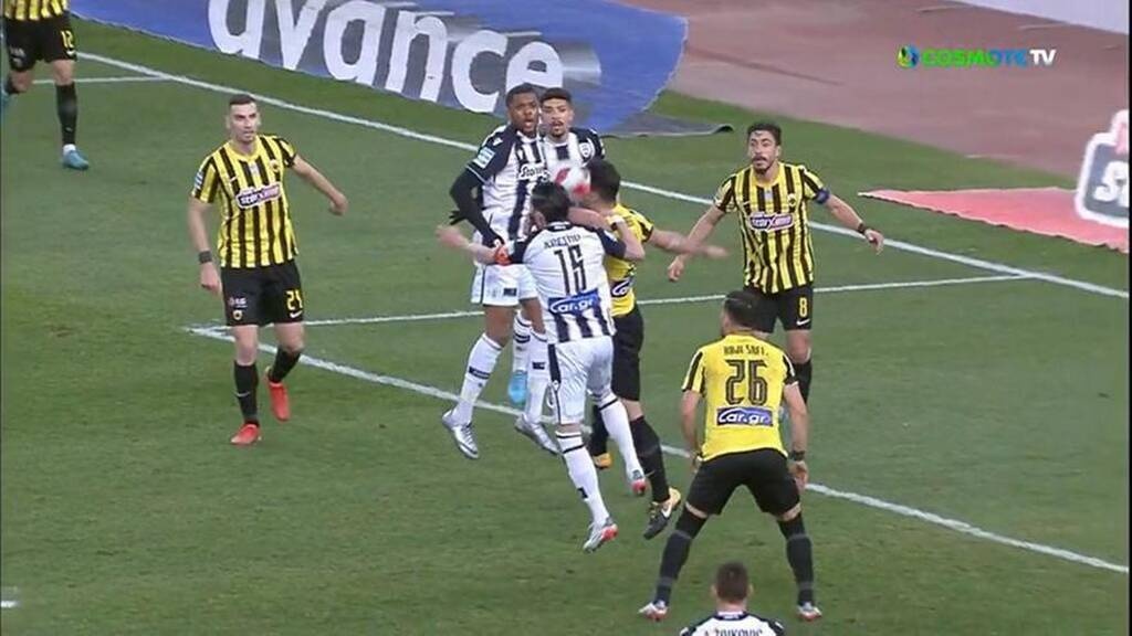 AEK-ΠΑΟΚ: «Δίχασε» η φάση με Τζαβέλλα-Κρέσπο (photos+video)