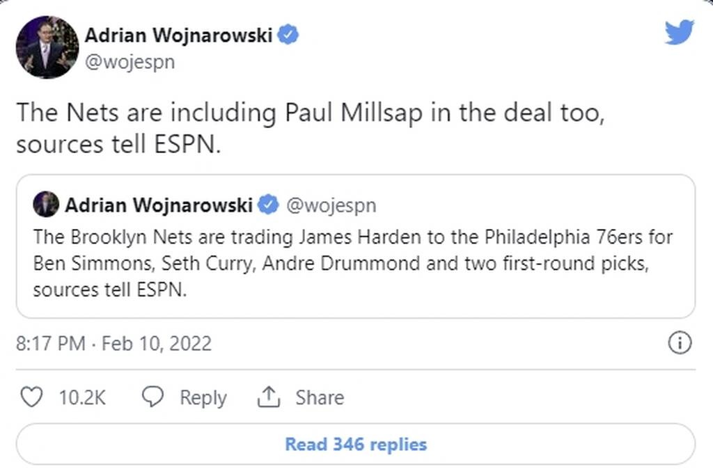 NBA trade deadline: Έσκασε η ανταλλαγή «βόμβα» Χάρντεν-Σίμονς - Οι παίκτες που εμπλέκονται στο deal