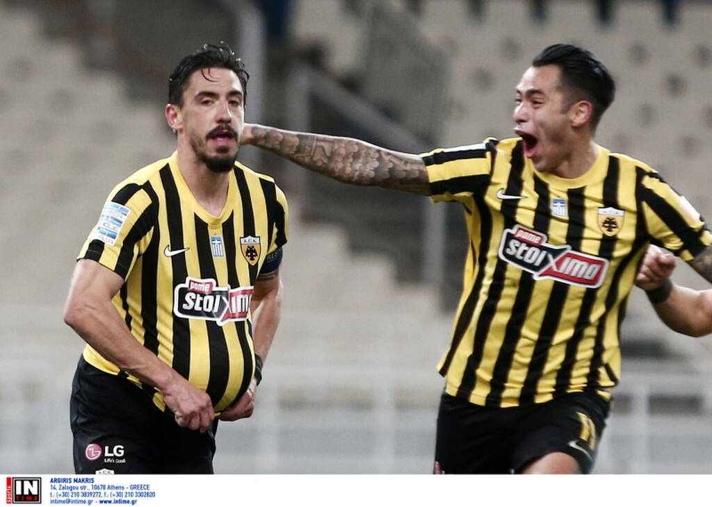 AEK: Δύσκολα με Ολυμπιακό ο Αραούχο (photos)