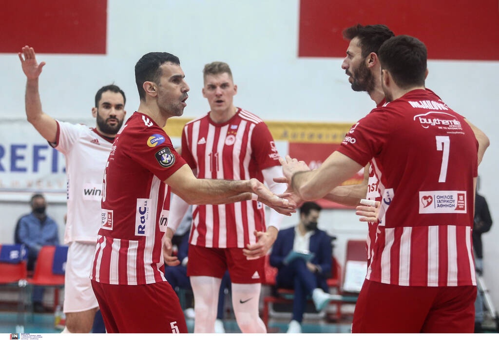 Βόλεϊ-Α1 Ανδρών (13η αγωνιστική): Νίκη του Ολυμπιακού με την ελλιπή Κηφισιά