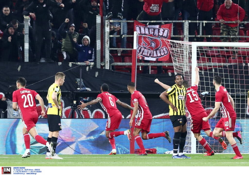 Ολυμπιακός-ΑΕΚ: Η φάση με το γκολ του Εμβιλά - Υποψία για χέρι του Μανωλά (video)