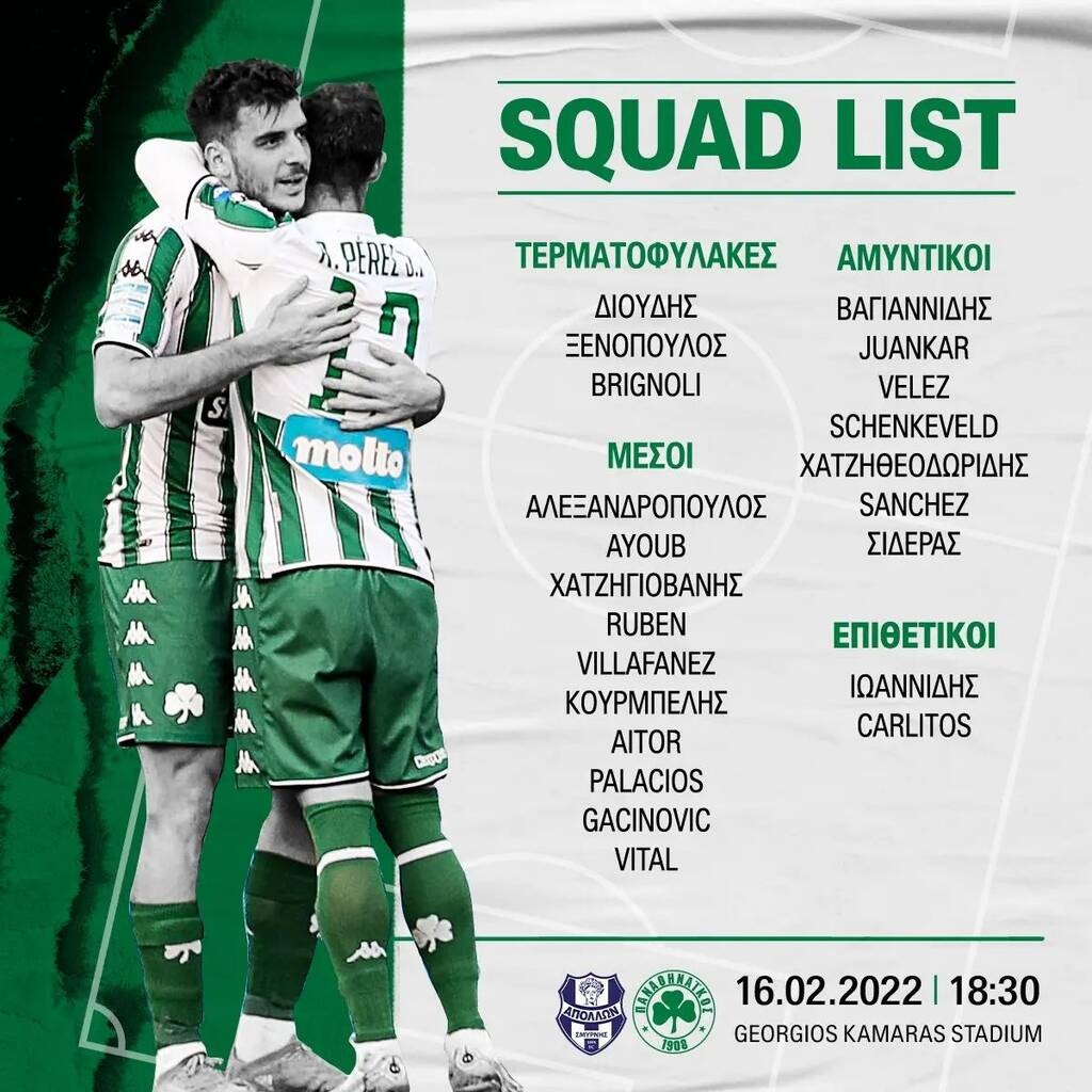 Παναθηναϊκός: Με Αϊτόρ και Αλεξανδρόπουλο στη Ριζούπολη