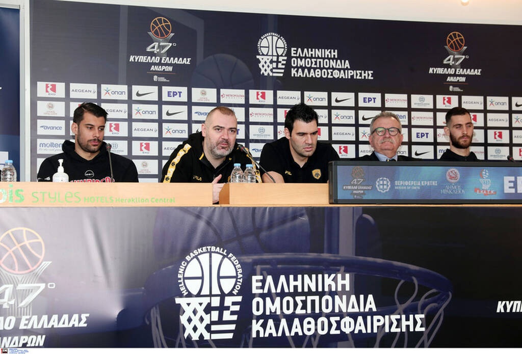 Καρέ καρέ η συνέντευξη Τύπου του Final Four του Κυπέλλου Ελλάδας