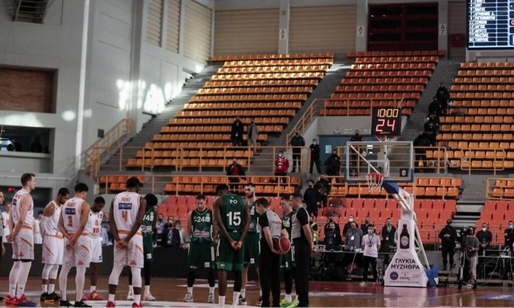 Final Four Κύπελλο Ελλάδας 2022: Ενός λεπτού σιγή πριν το Προμηθέας - Παναθηναϊκός ΟΠΑΠ