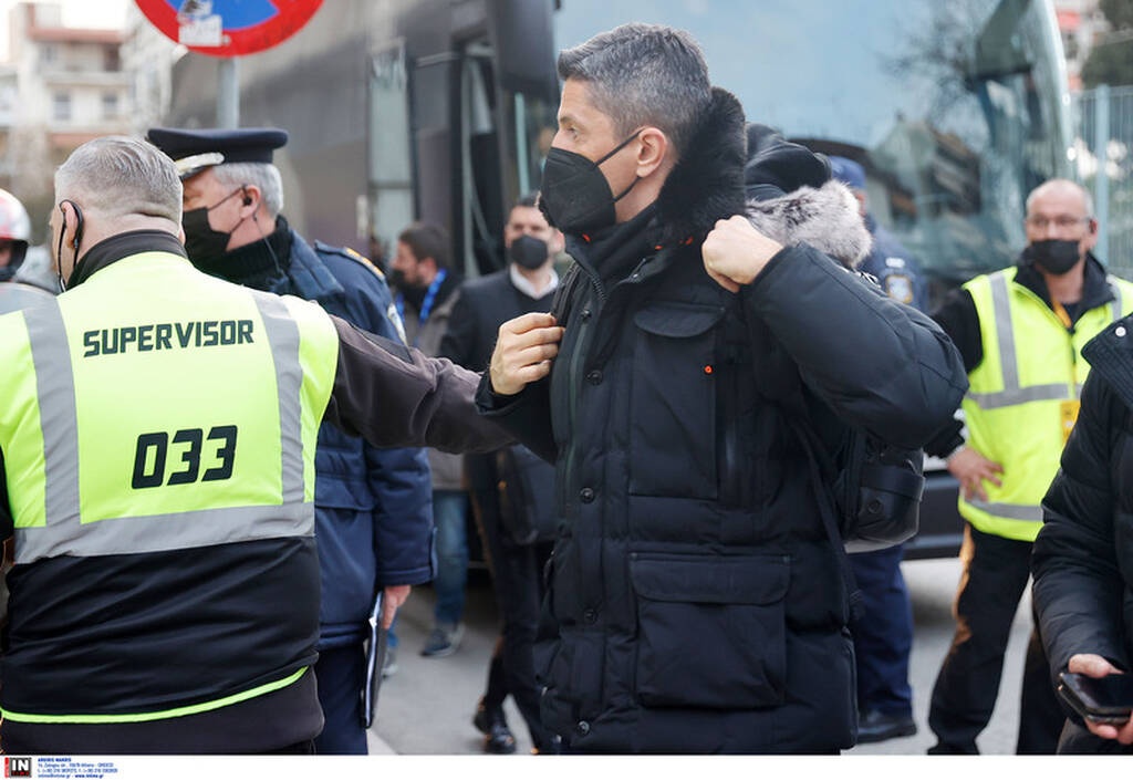 Άρης-ΠΑΟΚ: Η άφιξη του «Δικεφάλου» - Ισχυρή η αστυνομική δύναμη! (photos)