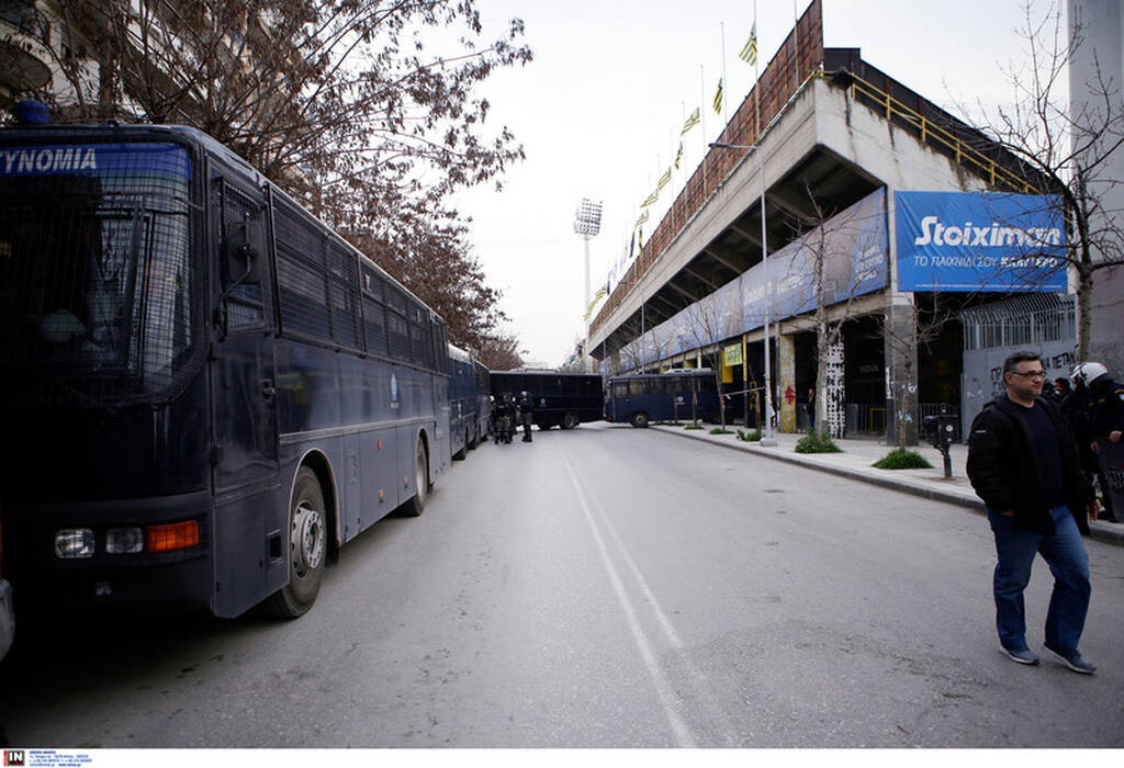 Άρης-ΠΑΟΚ: Η άφιξη του «Δικεφάλου» - Ισχυρή η αστυνομική δύναμη! (photos)