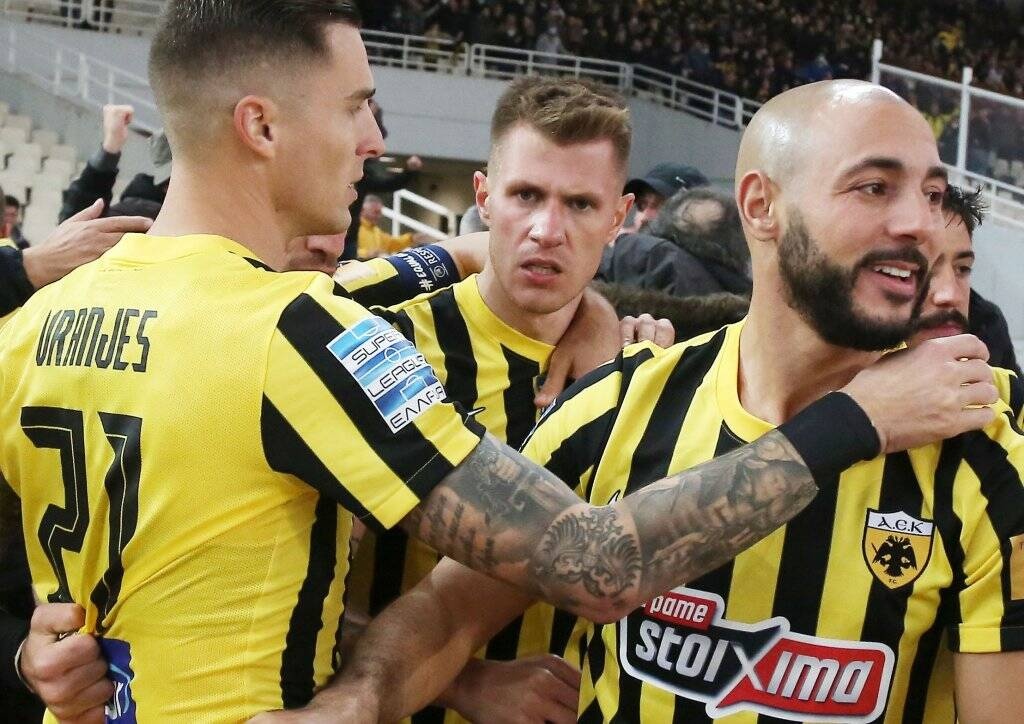 ΑΕΚ: Η «μανούρα» και ο πανηγυρισμός των Βράνιες-Άμραμπατ (photos+video)