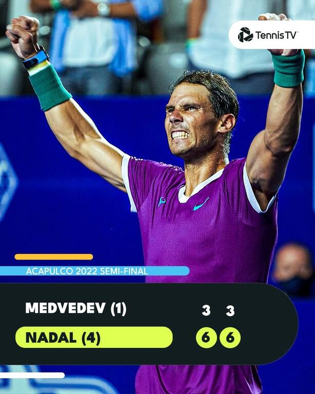 Τουρνουά Ακαπούλκο: Ξανανίκησε τον Μεντβέντεφ ο Ναδάλ και διεκδικεί τον 91ο τίτλο του (videos)