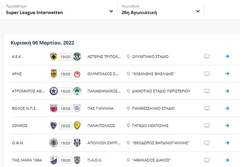 Super League: Το πάνω χέρι για πλέι οφ ο Άρης - Η βαθμολογία πριν το Παναθηναϊκός-ΑΕΚ (pics)