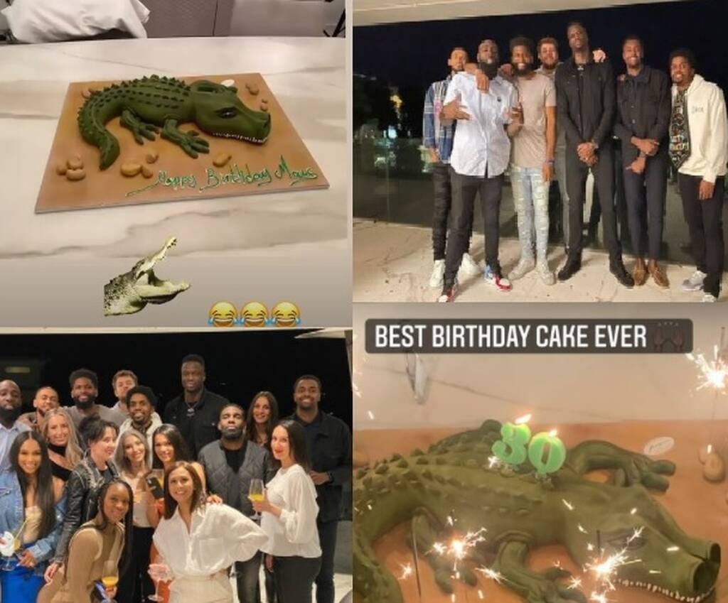 Ολυμπιακός: Tα γενέθλια και η τούρτα κροκόδειλος του Μουσταφά Φαλ (photos)