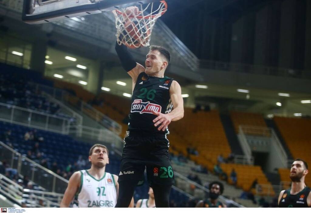 Παναθηναϊκός ΟΠΑΠ-Ζαλγκίρις: Εντυπωσιακό κάρφωμα δια χειρός Νεμάνια Νέντοβιτς (video)