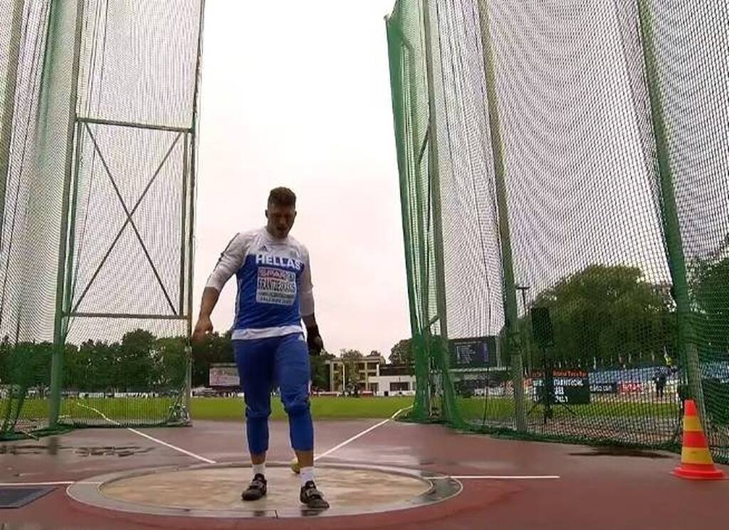 Στίβος: Πανελλήνιο ρεκόρ Ανδρών Κ23 από τον Φραντζεσκάκη με 77,89 μ. (video)