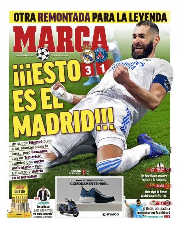 Η «Marca» έχει τίτλο «Αυτή είναι η Ρεάλ».