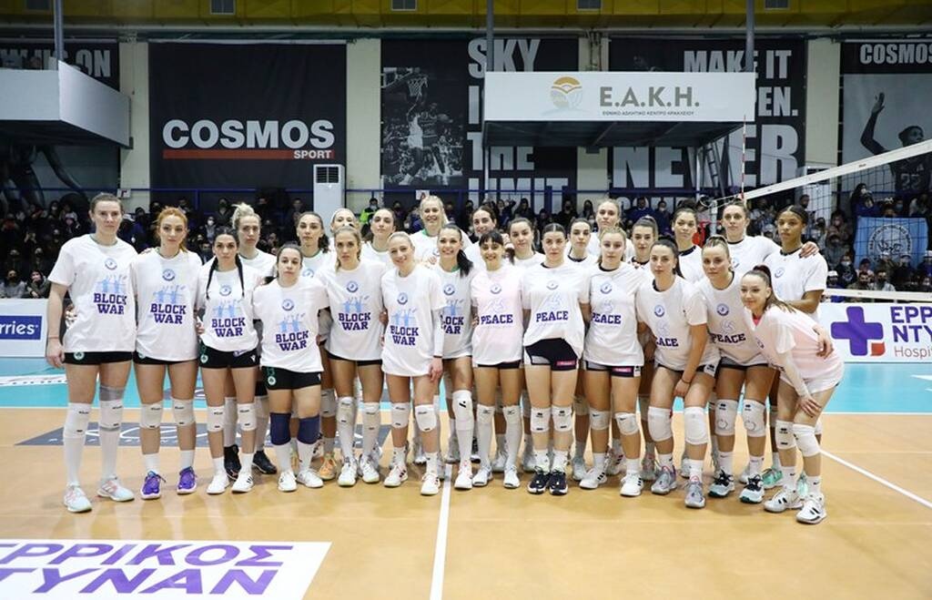 Final 4 Κυπέλλου Βόλεϊ: «Μπλοκ» στον πόλεμο από Παναθηναϊκό και ΑΟ Θήρας! (photos)