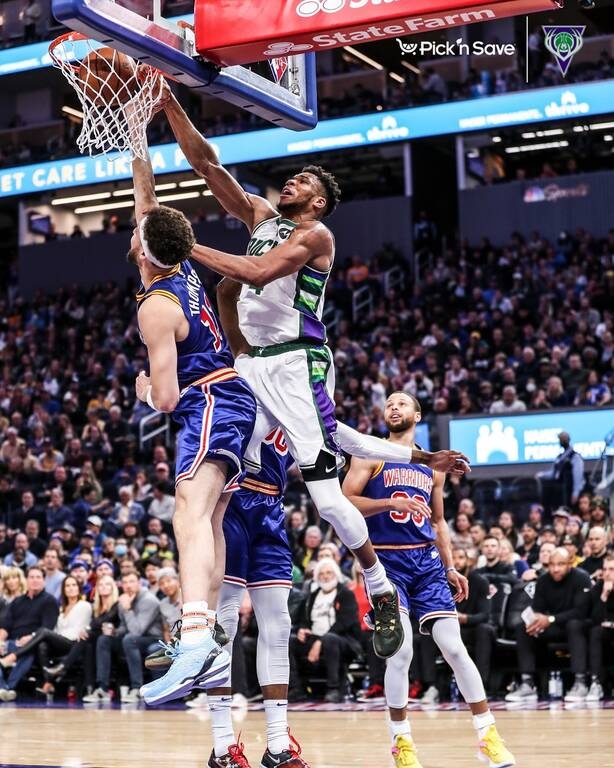 NBA: Οι Ουόριορς έβαλαν στοπ σε Αντετοκούνμπο και Μπακς (photos+videos)