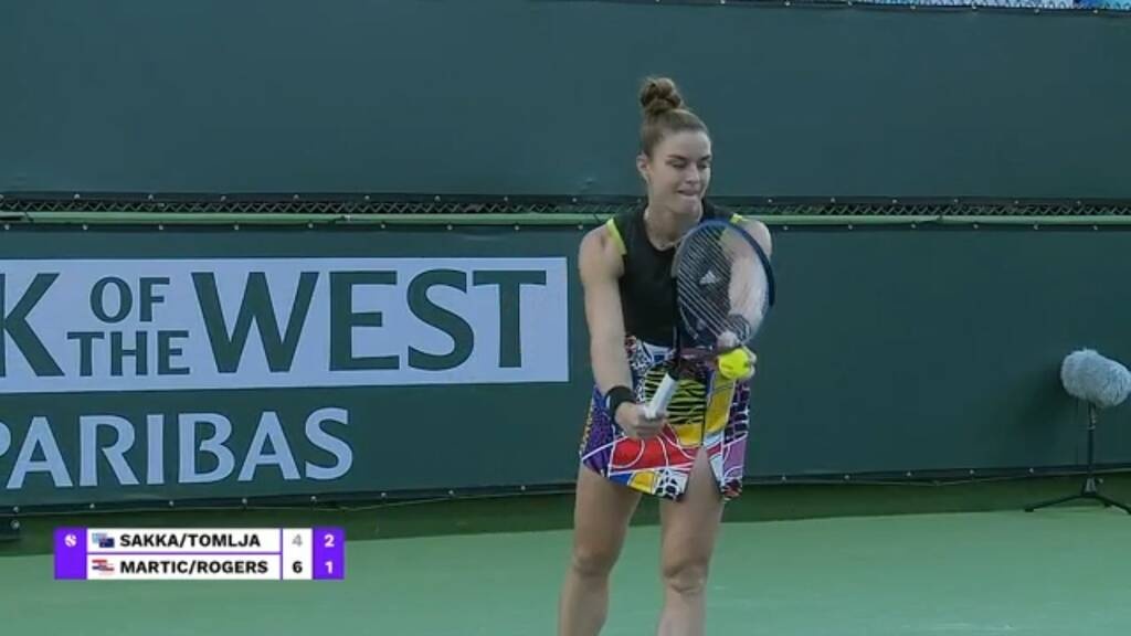 Indian Wells: «Λύγισαν» Σάκκαρη και Τομλιάνοβιτς στο διπλό (video+photos)