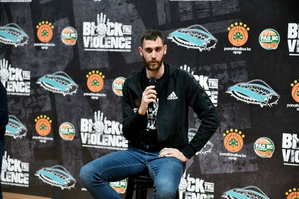 Ο Γιώργος Παπαγιάννης, πρεσβευτής «Block the Violence» για την ΚΑΕ Παναθηναϊκός ΟΠΑΠ