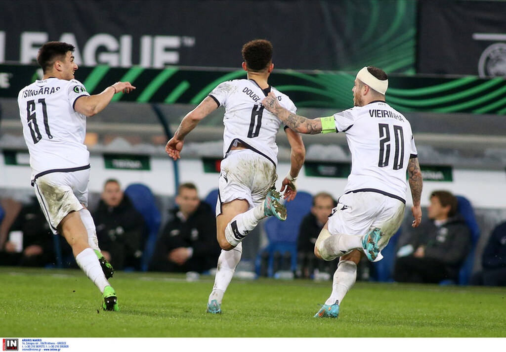 Γάνδη-ΠΑΟΚ 1-2: Οι πανηγυρισμοί των παικτών του «Δικεφάλου» και τρέλα στην εξέδρα! (video+photos)