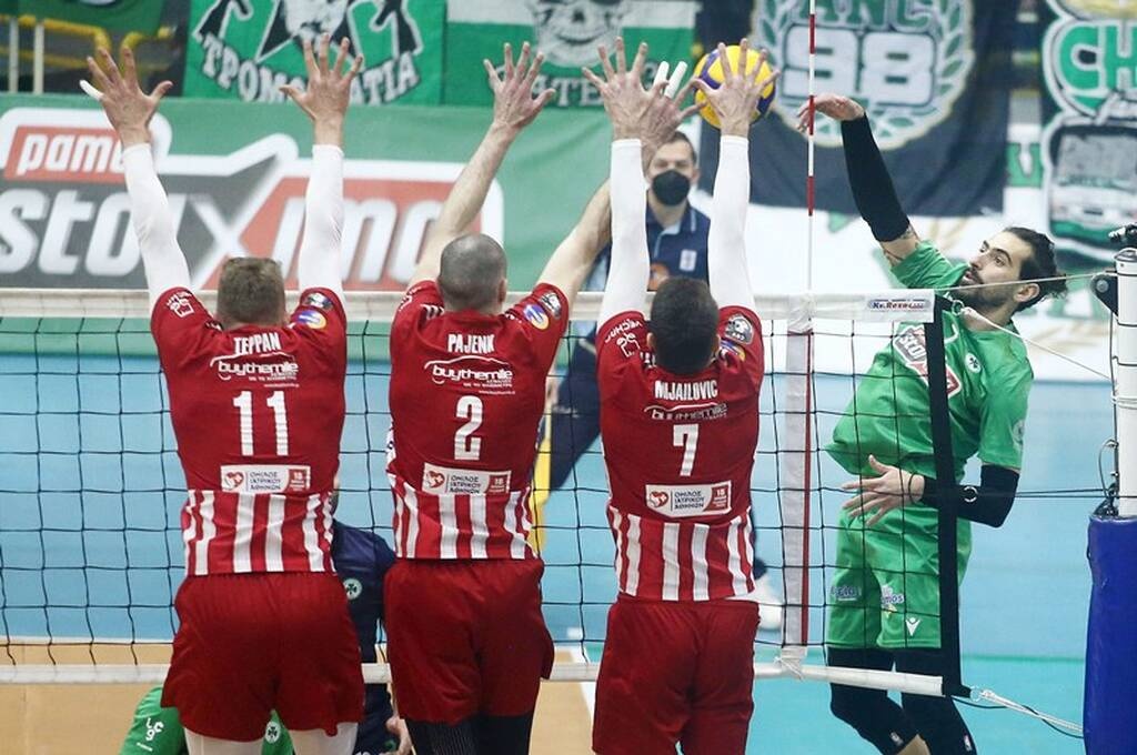 Volley League Ανδρών: «Θεμέλια» τίτλου για τον Παναθηναϊκό που… διέσυρε τον Ολυμπιακό (photos)