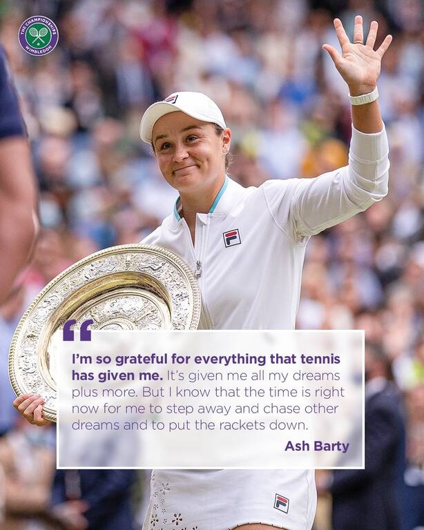 Αποσύρεται το Νο1 του κόσμου - Το «αντίο» της Άσλεϊ Μπάρτι: «Έχω αδειάσει»! (video+photos)