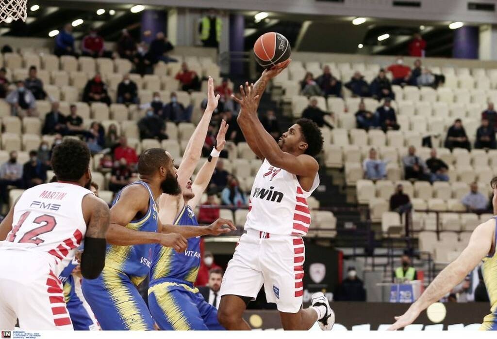 Ολυμπιακός-Περιστέρι 104-85: «Ερυθρόλευκο» ζέσταμα ενόψει Μπαρτσελόνα