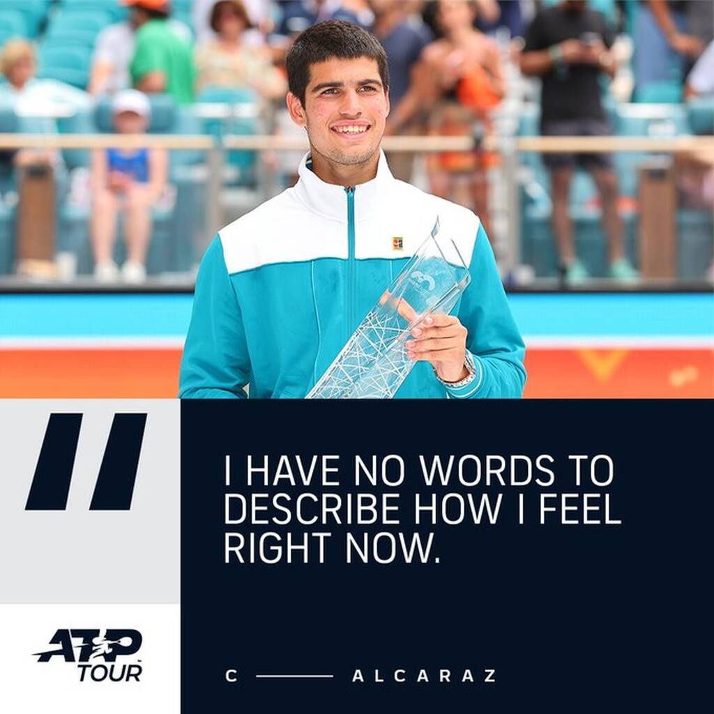 Το παιδί θαύμα πρωταθλητής στο Miami Open- Αλκαράθ: «Δεν έχω λόγια να περιγράψω πως νιώθω»(pics+vid)