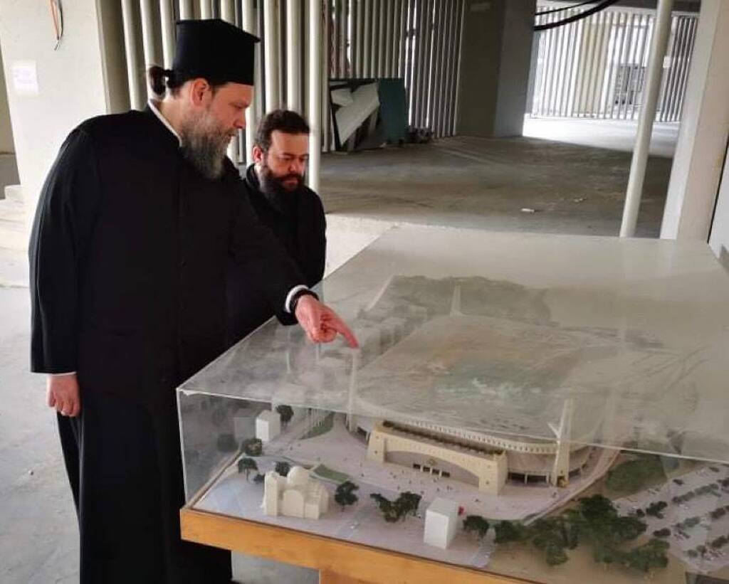 ΑΕΚ: Επίσκεψη του Μητροπολίτη Νέας Ιωνίας και Φιλαδελφείας Γαβριήλ στην «Αγιά Σοφιά»