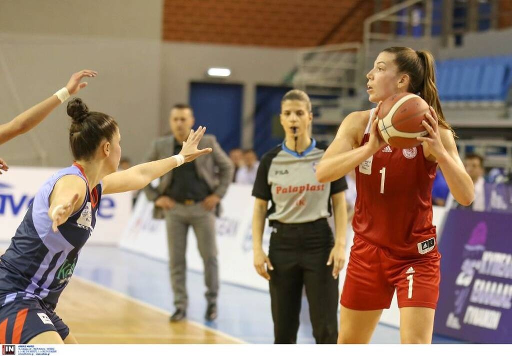 Ελευθερία Μοσχάτου-Ολυμπιακός 48-59: Πέμπτη συνεχόμενη φορά «ερυθρόλευκος» Κυπελλούχος