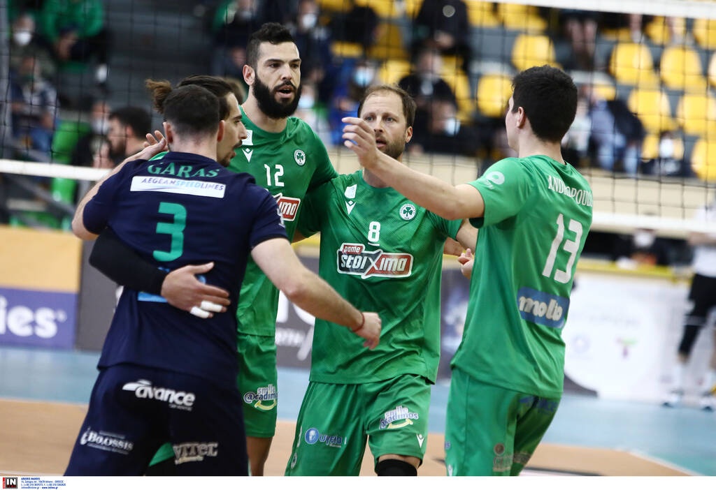 Volley League Ανδρών: Νίκη τίτλου για τον Παναθηναϊκό που «σάρωσε» τον ΠΑΟΚ με 3-0 σετ