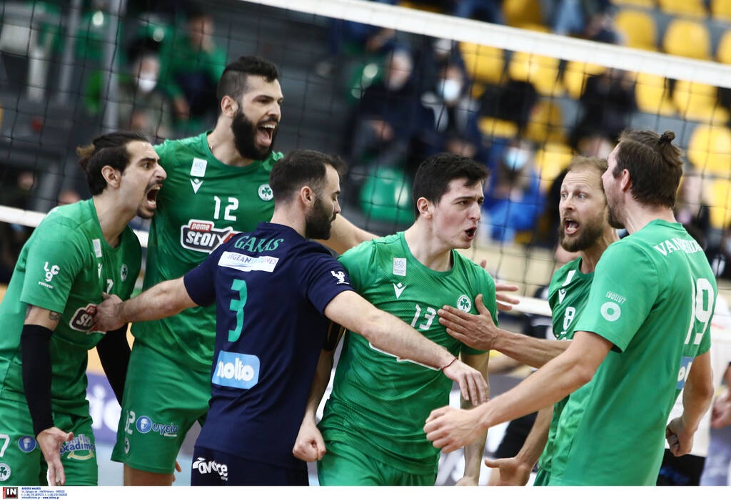 Volley League Ανδρών: Νίκη τίτλου για τον Παναθηναϊκό που «σάρωσε» τον ΠΑΟΚ με 3-0 σετ