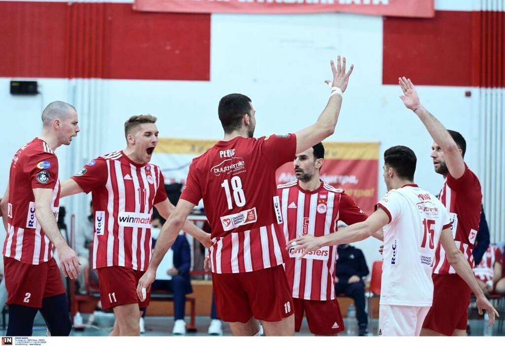 Volley League Ανδρών: «Τρίποντο» για τον Ολυμπιακό που μένει «ζωντανός» στο κυνήγι του τίτλου