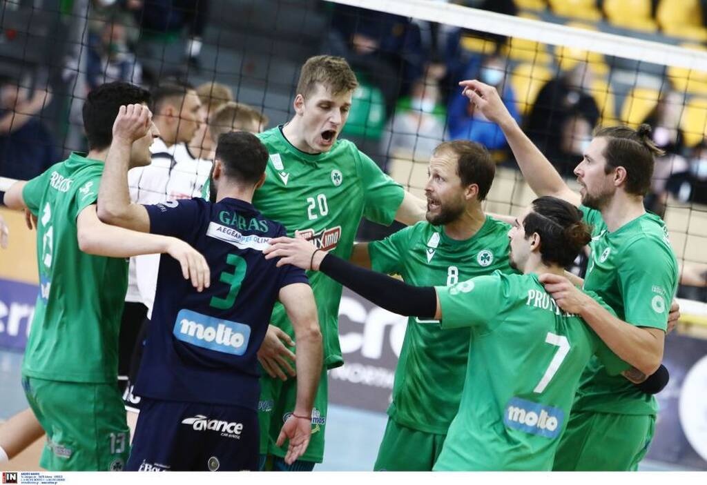 Volley League Ανδρών: Νίκη τίτλου για τον Παναθηναϊκό που «σάρωσε» τον ΠΑΟΚ με 3-0 σετ