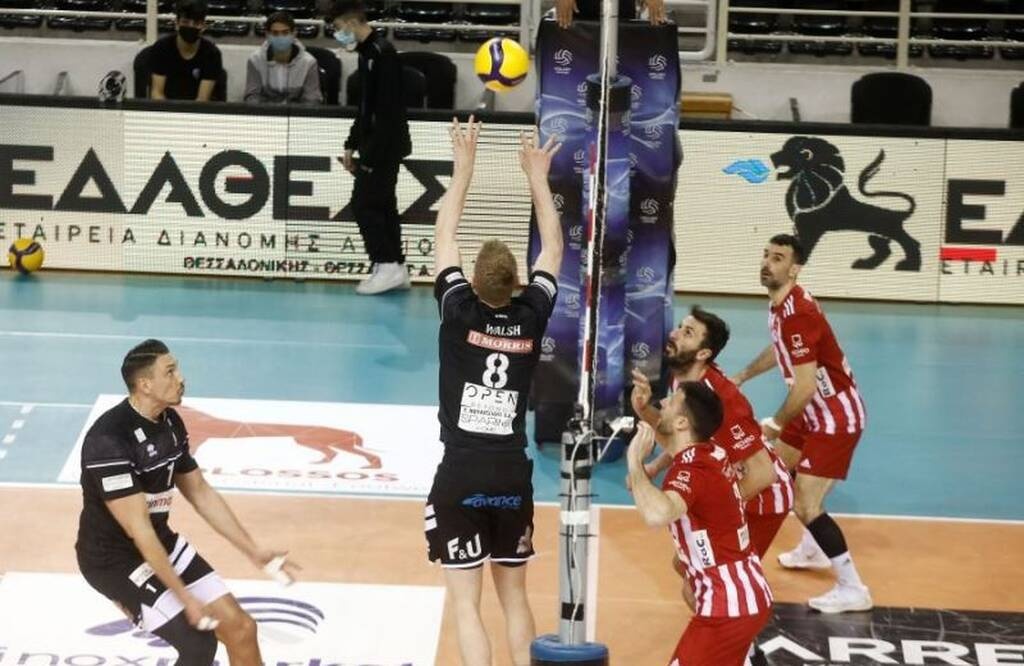 Volley League Ανδρών: «Διπλό» για τον Ολυμπιακό στην Πυλαία, του έκοψε βαθμό ο ΠΑΟΚ (videos)