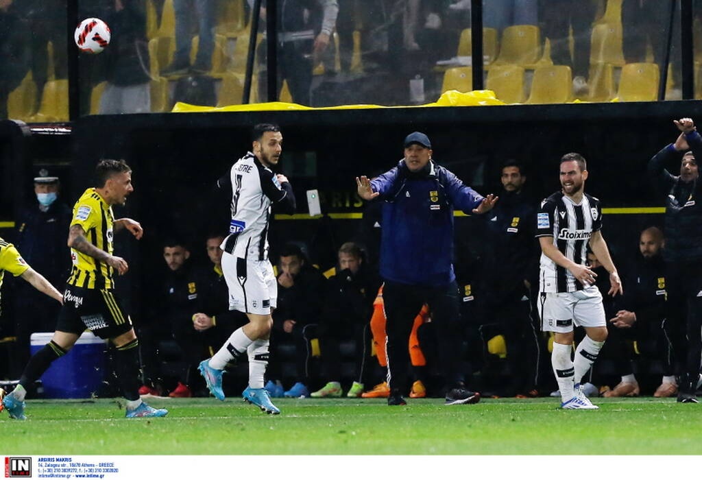 Άρης-ΠΑΟΚ: Ένταση με Λουτσέσκου - Στα χέρια οι δύο πάγκοι, αποβλήθηκε ο Μπούργκος (photos)