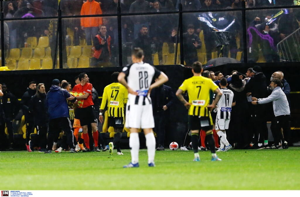 Άρης-ΠΑΟΚ: Ένταση με Λουτσέσκου - Στα χέρια οι δύο πάγκοι, αποβλήθηκε ο Μπούργκος (photos)